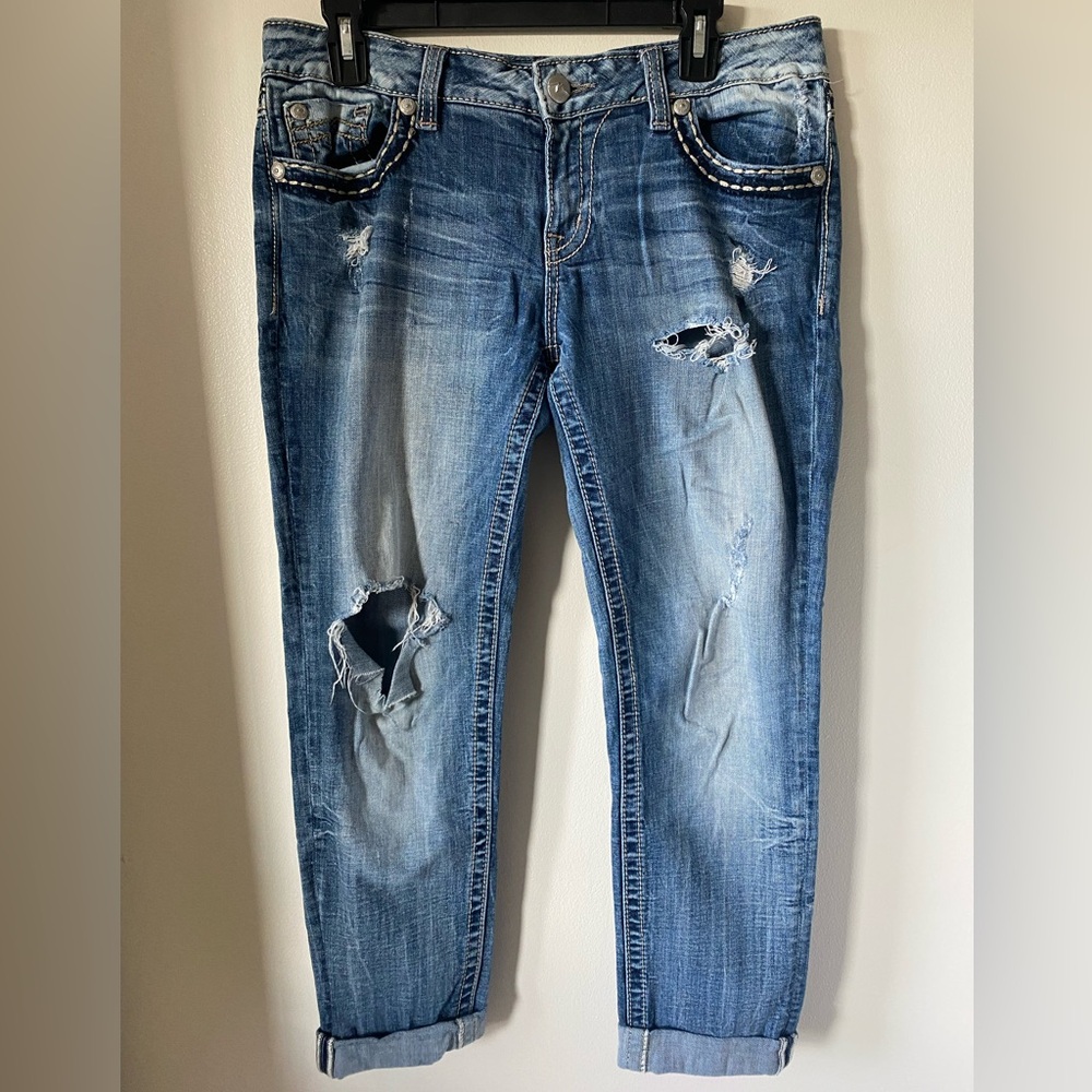 Miss Me Y2K Vintage Distressed Bootcut Jeans